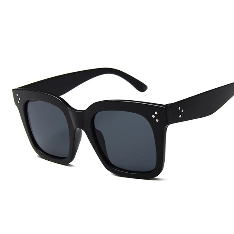 Brand Oversized Sunglasses Woman Retro Big Frame Plastic Sun Glasses Female Fashion Designer Classic Square Vintage Gafas De Sol