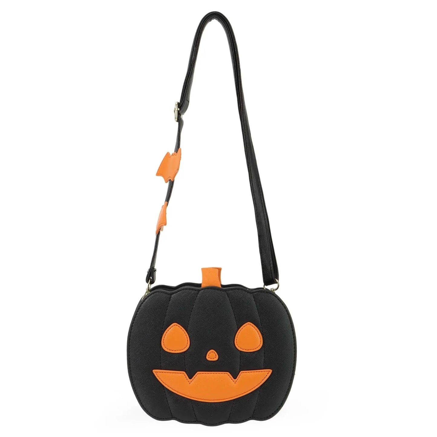 Enchanting Halloween Pumpkin Bag Devilish Style with Ghost Skull Accent Fashion Purse for Women & Girls