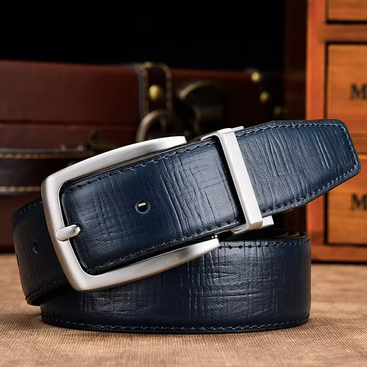 Reversible Belts for Men Genuine Leather for Male High Quality Formal Belt Black Brown Navy Blue