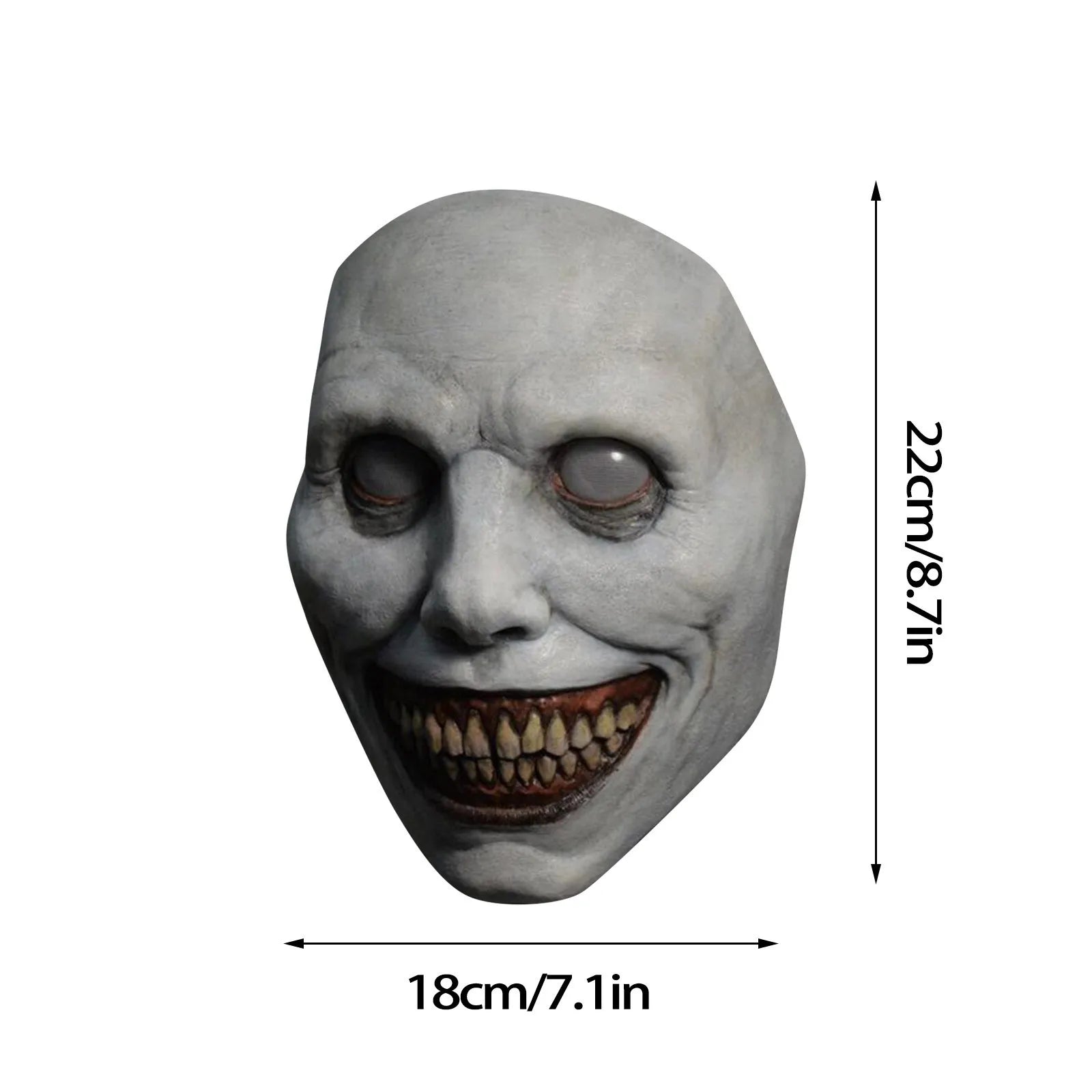 Full Creepy Halloween Mask, Scary Halloween Mask the Evil Cosplay Halloween Costume Party Props Party Favours